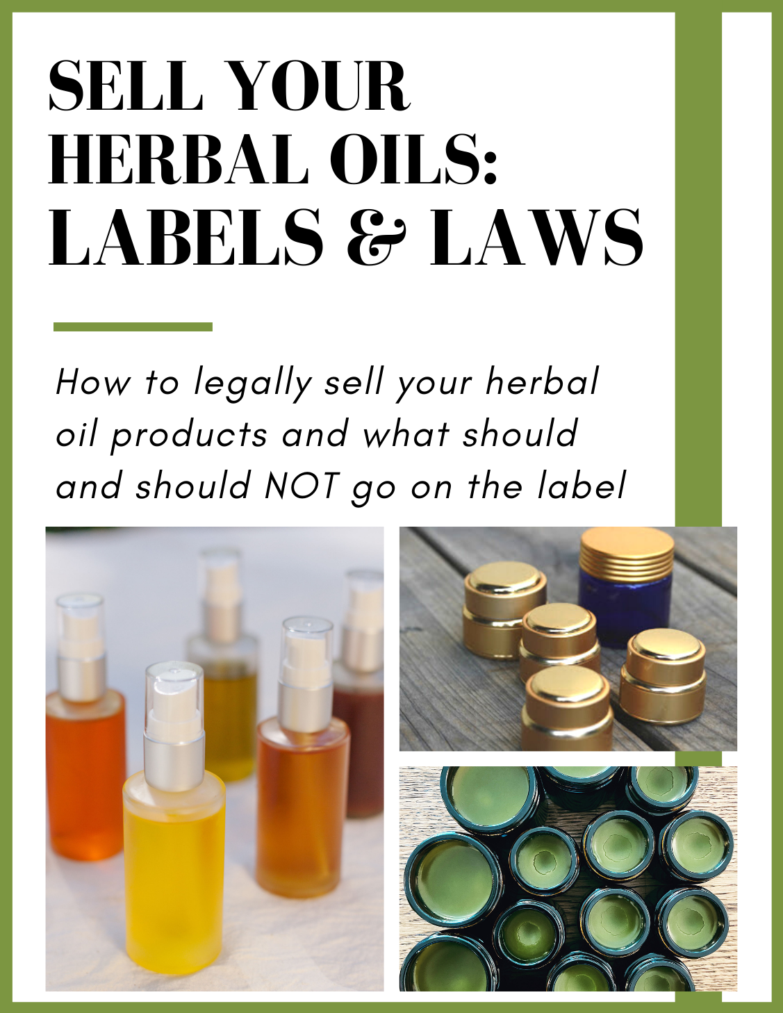 Handcrafted Healing Herbal Oils Living Awareness